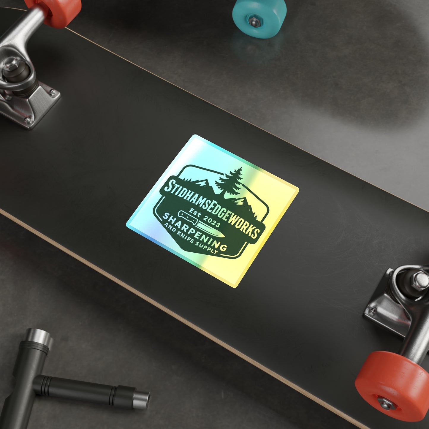Holographic Outdoor Adventure Stickers | Perfect for Camping, Hiking Gear, Water Bottles, Surfboards, Outdoor Enthusiasts