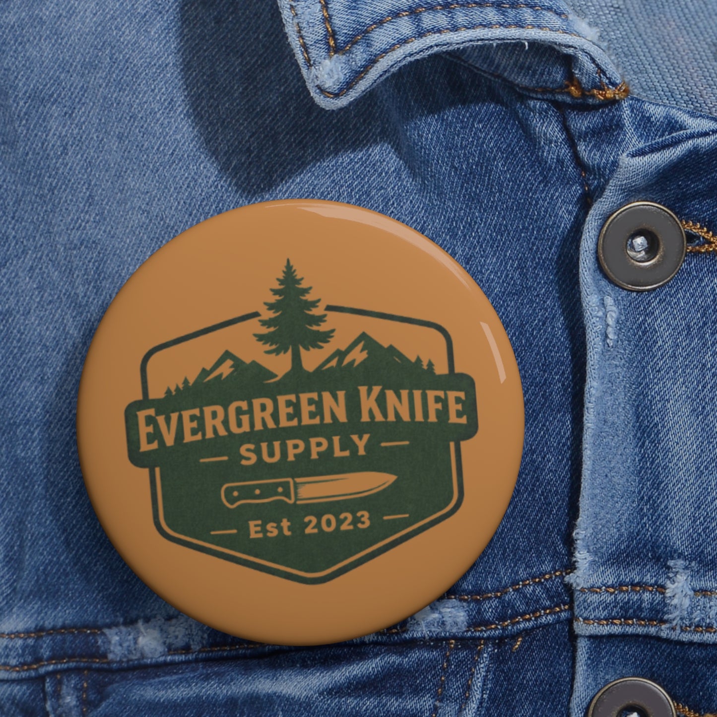 Custom Pin Buttons, Personalized Badge, Fun Accessories, Gift for Hikers, Branding Flair, Unique Keepsake