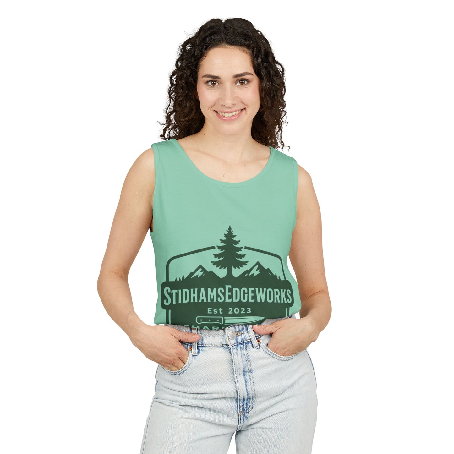 Custom Logo Tank Top for Outdoor Enthusiasts, Perfect for Hiking, Camping, or Casual Summer Wear, Gift for Dad, Sportswear