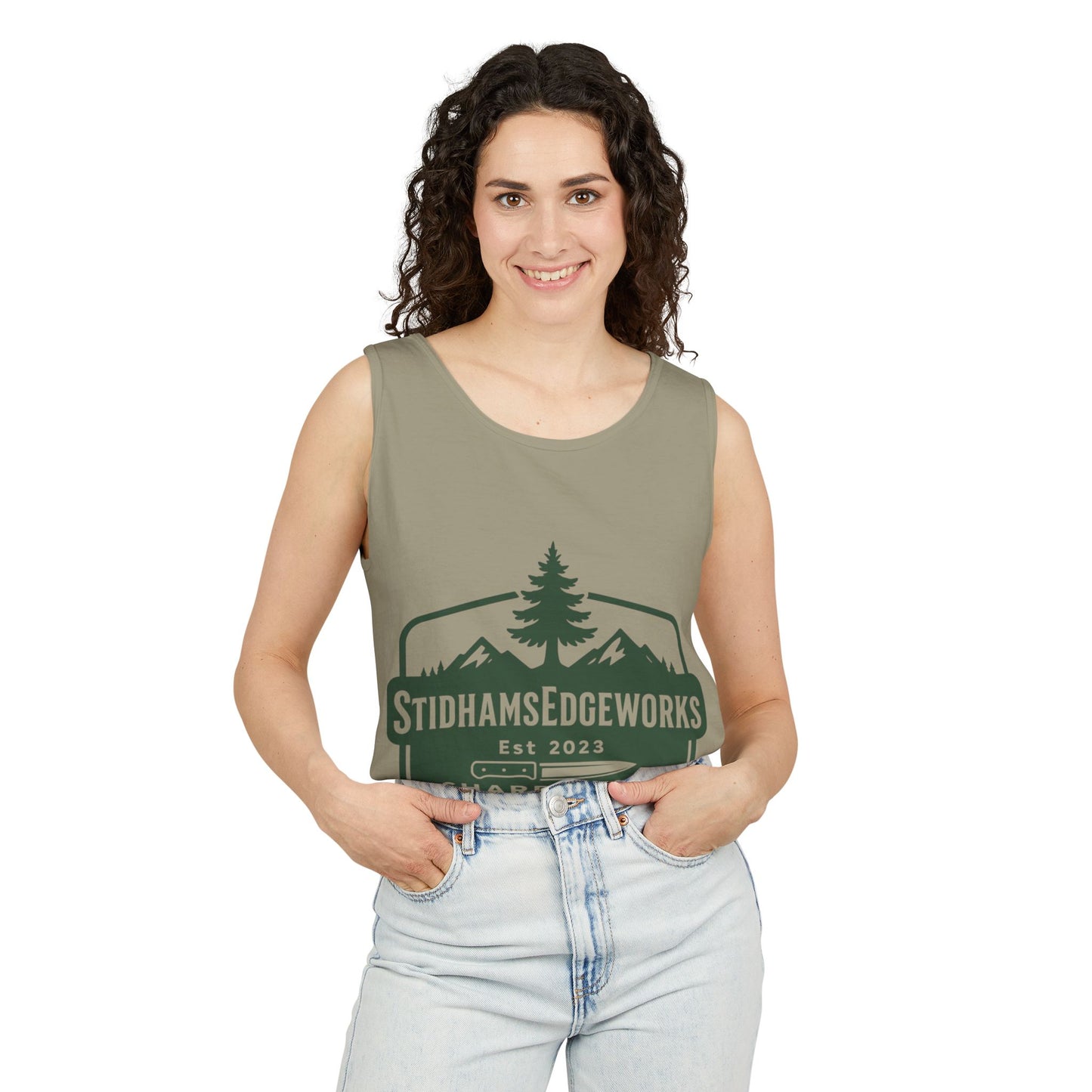 Custom Logo Tank Top for Outdoor Enthusiasts, Perfect for Hiking, Camping, or Casual Summer Wear, Gift for Dad, Sportswear