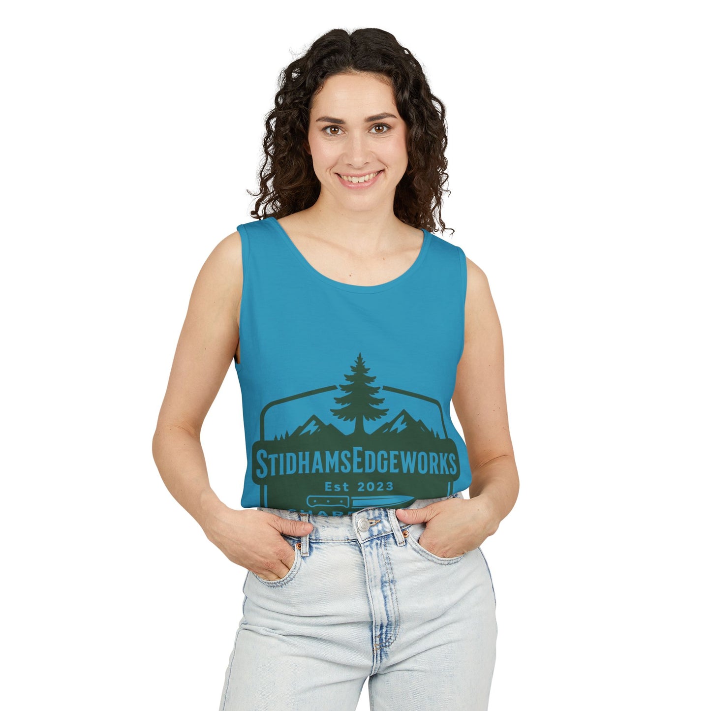 Custom Logo Tank Top for Outdoor Enthusiasts, Perfect for Hiking, Camping, or Casual Summer Wear, Gift for Dad, Sportswear
