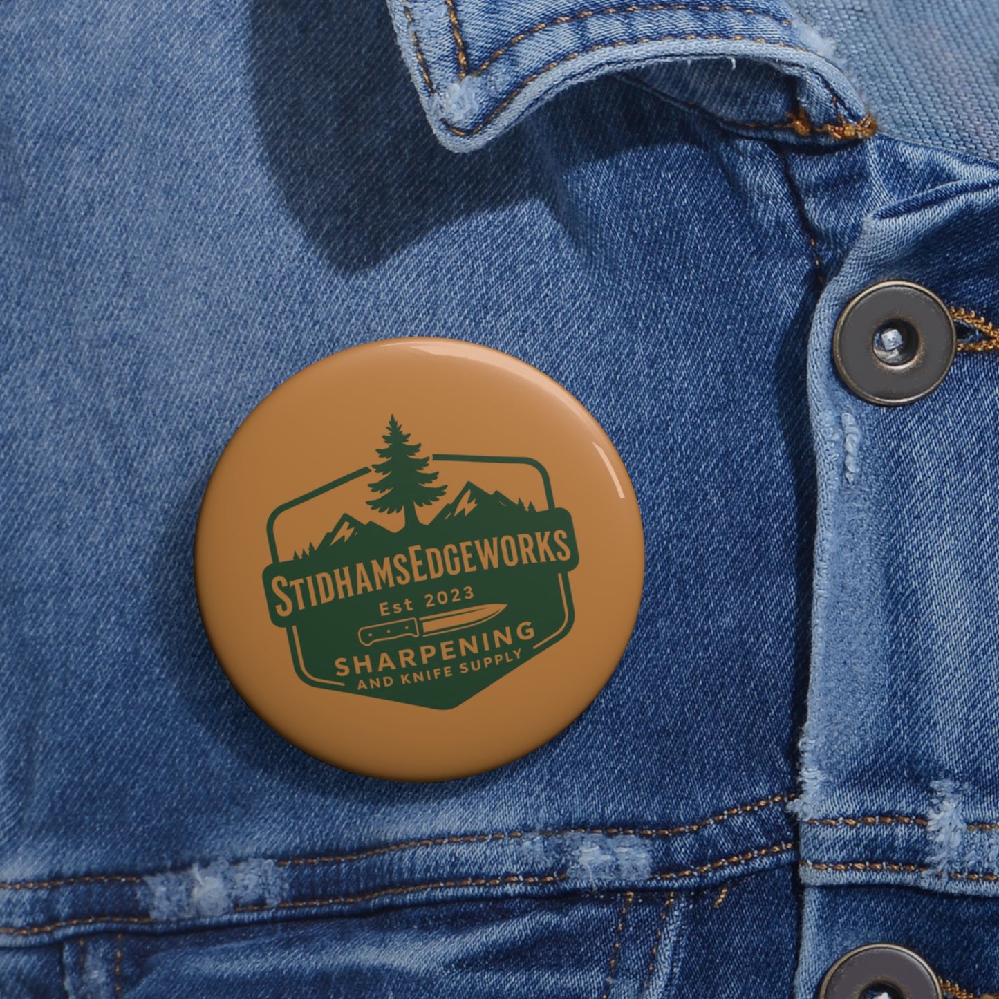 Custom Pin Buttons, Personalized Badge, Fun Accessories, Gift for Hikers, Branding Flair, Unique Keepsake