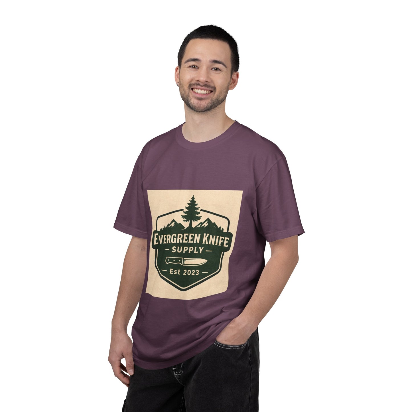 Evergreen Knife Supply T-Shirt — Outdoor Camping Logo Tee
