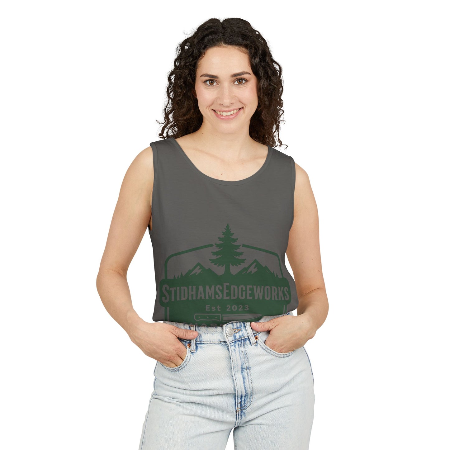 Custom Logo Tank Top for Outdoor Enthusiasts, Perfect for Hiking, Camping, or Casual Summer Wear, Gift for Dad, Sportswear