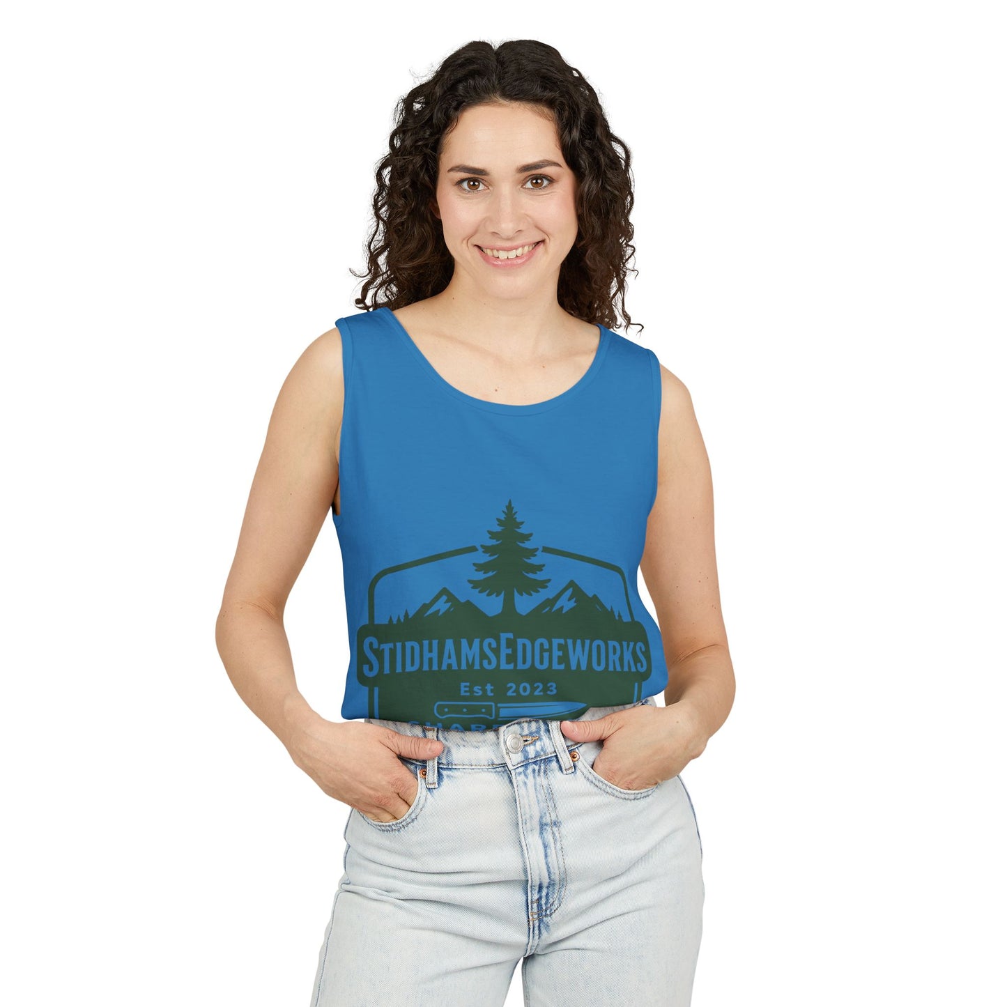 Custom Logo Tank Top for Outdoor Enthusiasts, Perfect for Hiking, Camping, or Casual Summer Wear, Gift for Dad, Sportswear