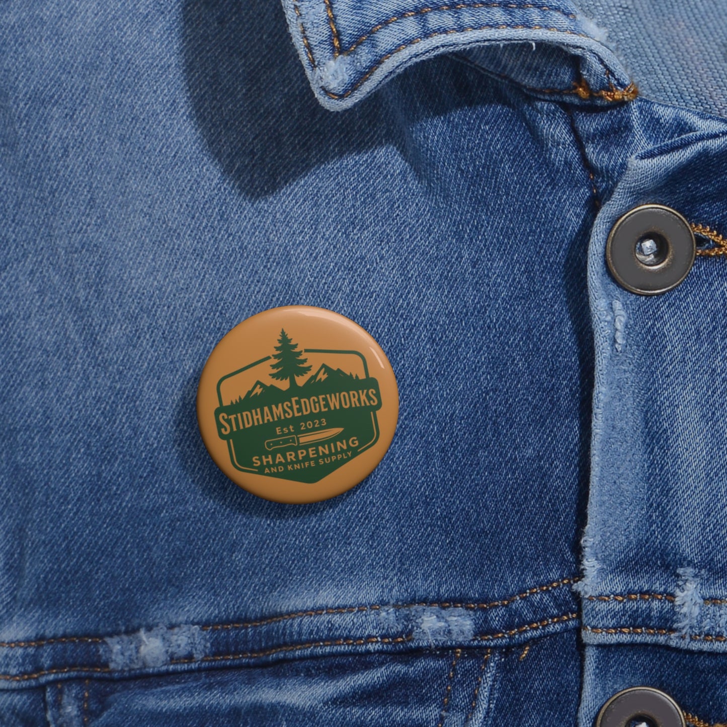 Custom Pin Buttons, Personalized Badge, Fun Accessories, Gift for Hikers, Branding Flair, Unique Keepsake