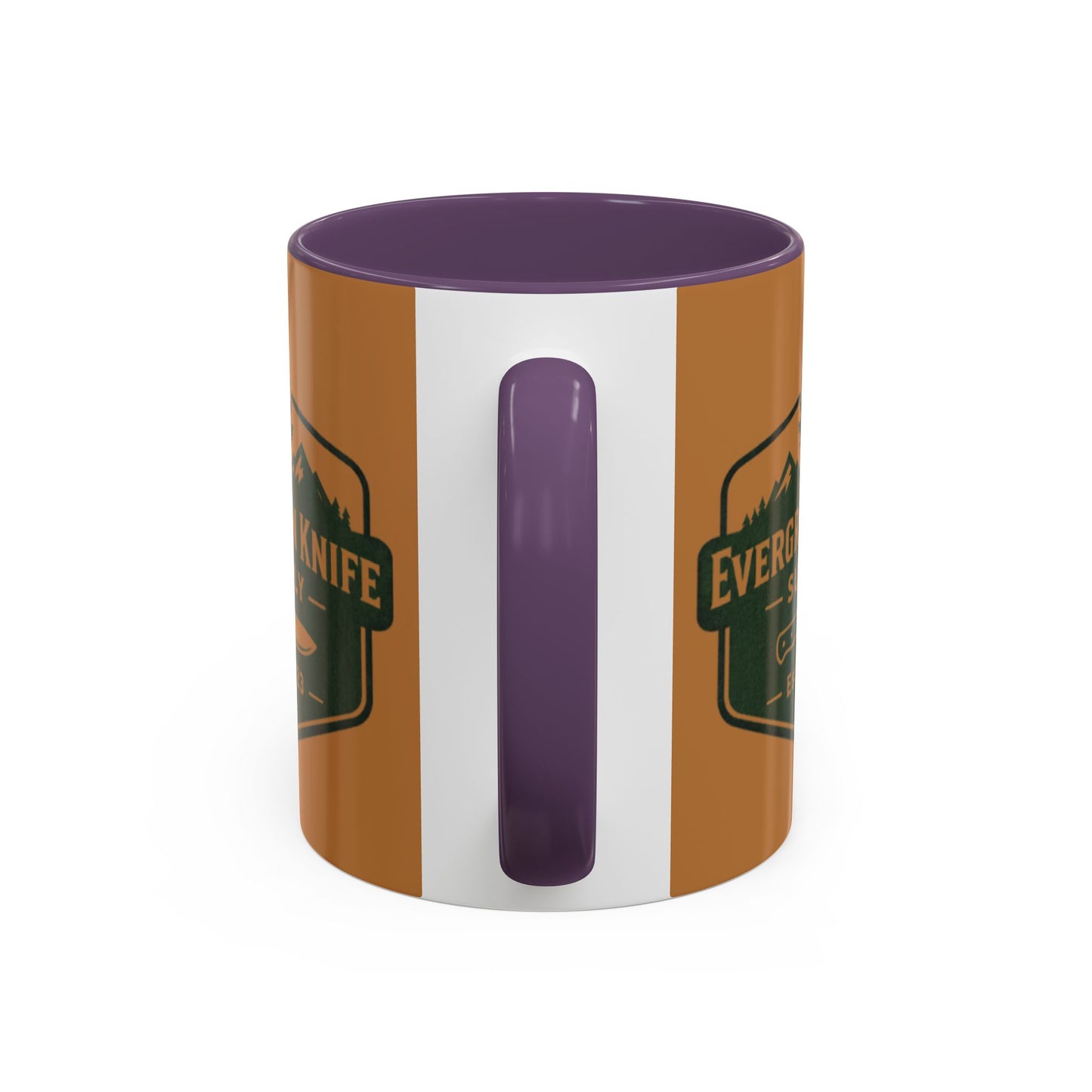 Evergreen Knife Supply Coffee Mug — Rustic Outdoor Logo Accent Mug