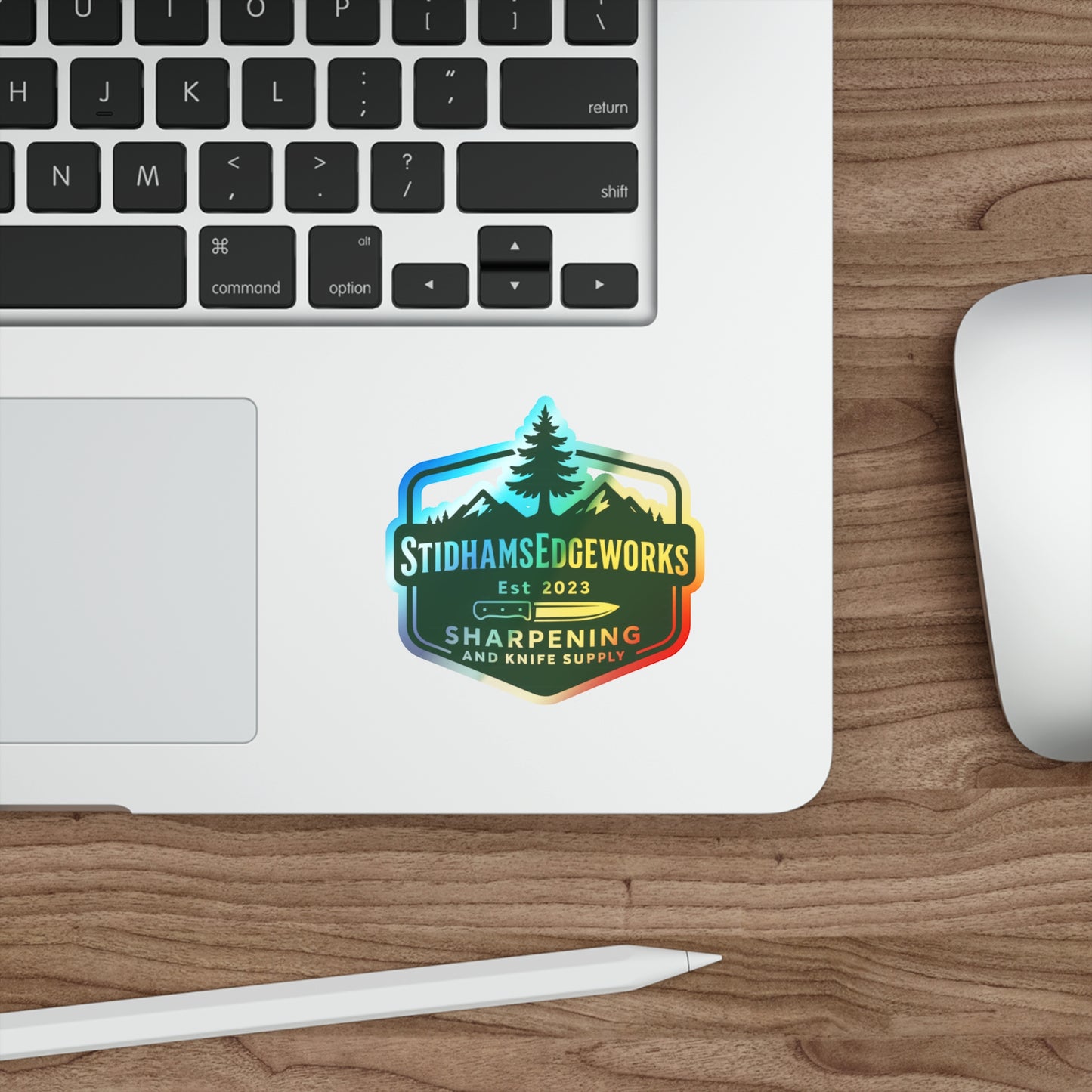 Holographic Die-Cut Stickers for Outdoor Enthusiasts | Vibrant Décor | Skateboard Accessories | Unique Gift | Custom Designs