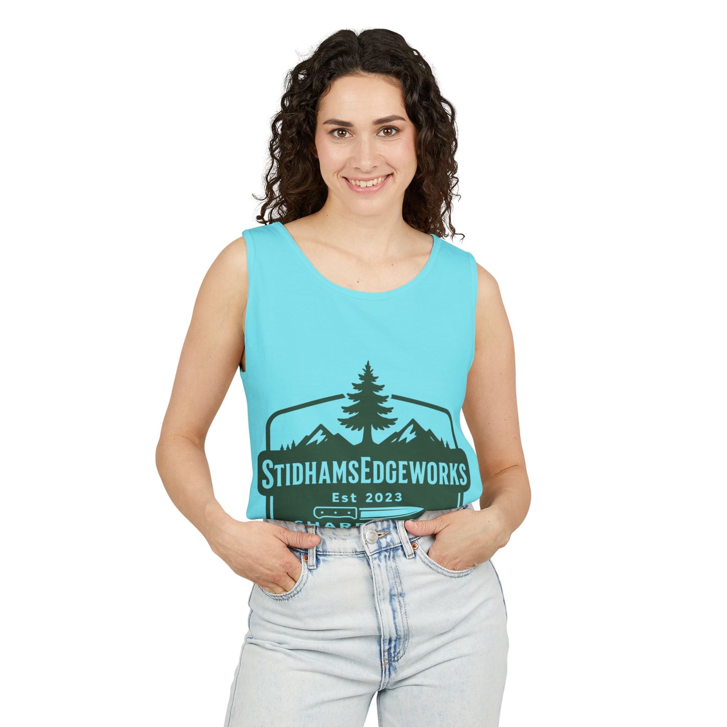 Custom Logo Tank Top for Outdoor Enthusiasts, Perfect for Hiking, Camping, or Casual Summer Wear, Gift for Dad, Sportswear