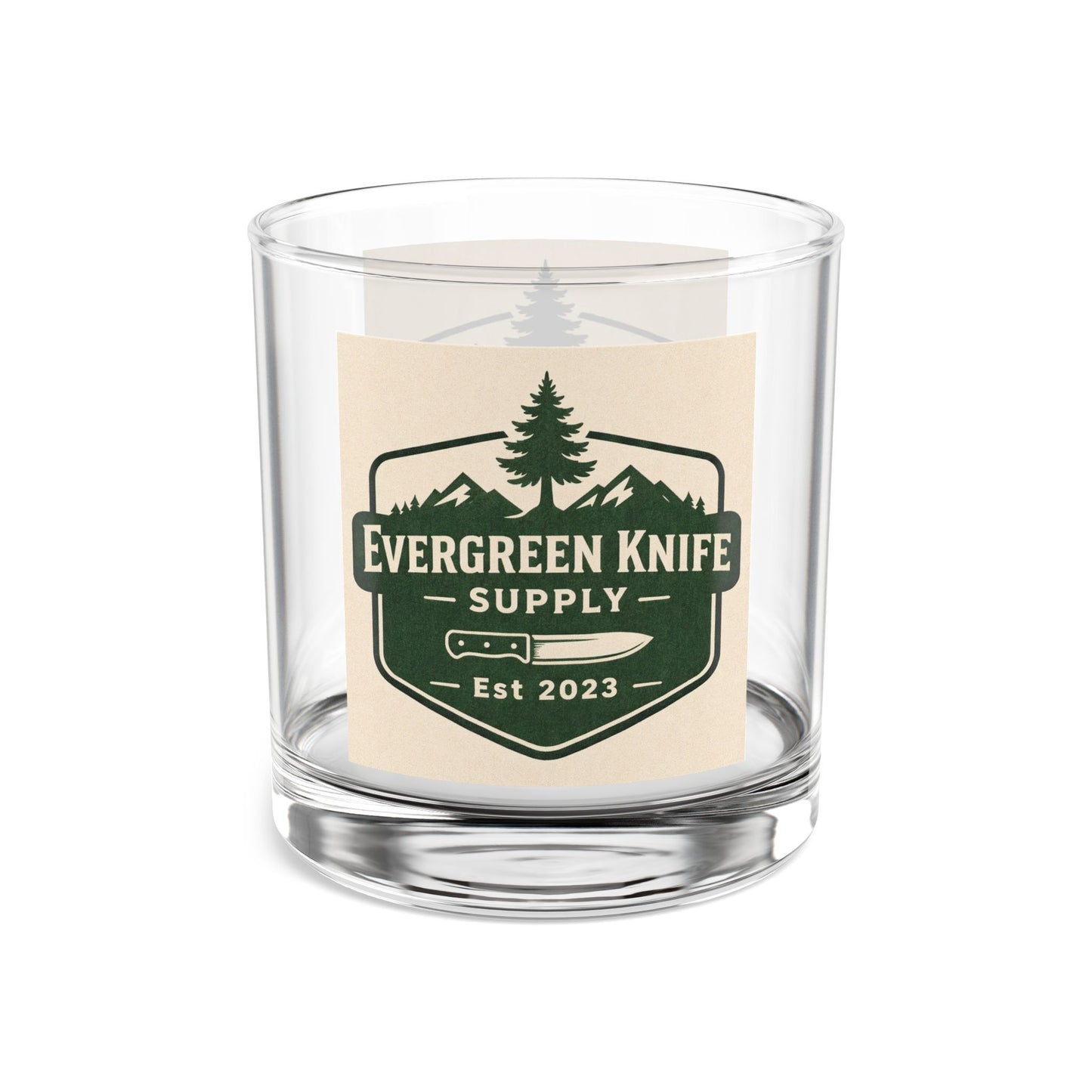 Rocks Glass — Evergreen Knife Supply 10oz Whiskey Glass