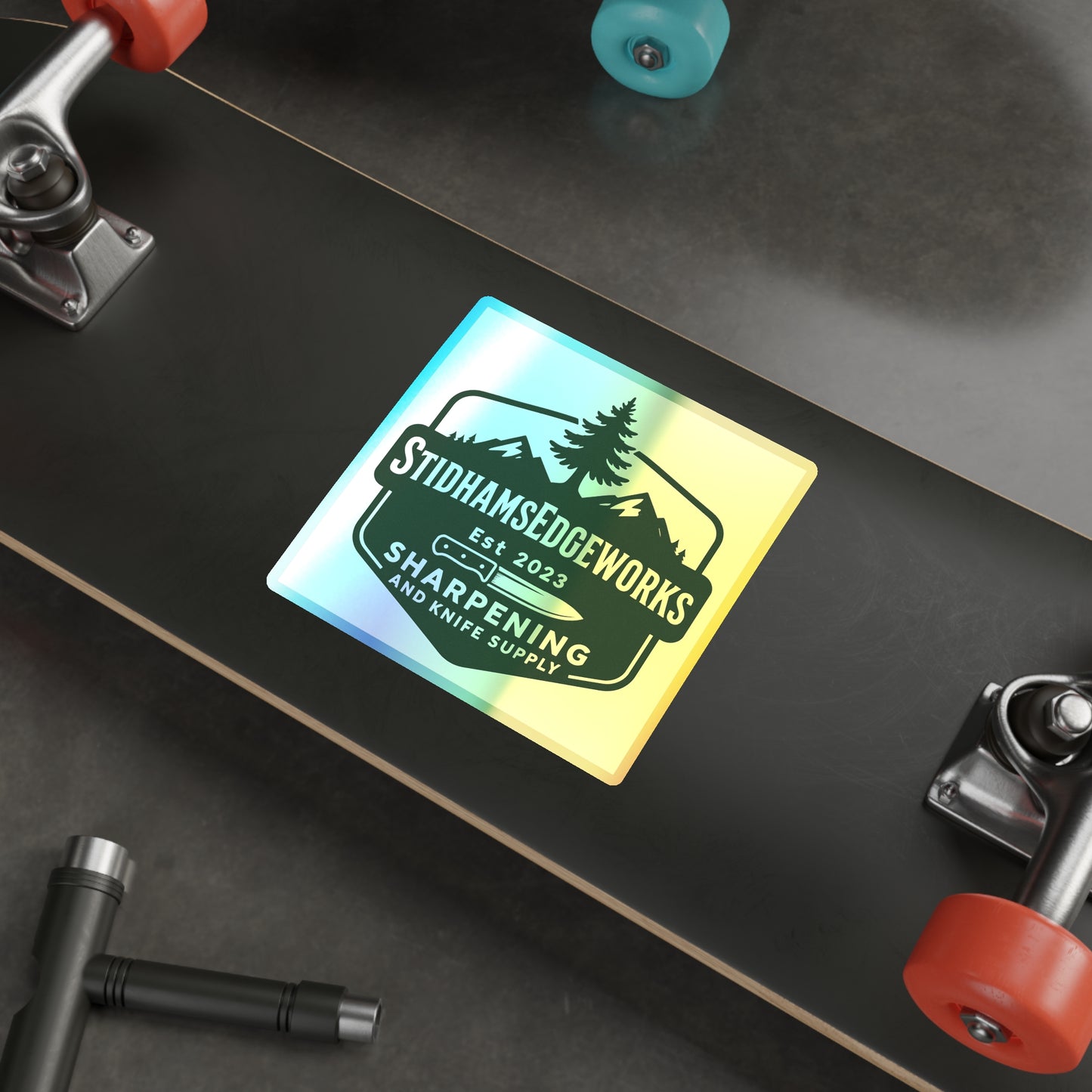Holographic Outdoor Adventure Stickers | Perfect for Camping, Hiking Gear, Water Bottles, Surfboards, Outdoor Enthusiasts