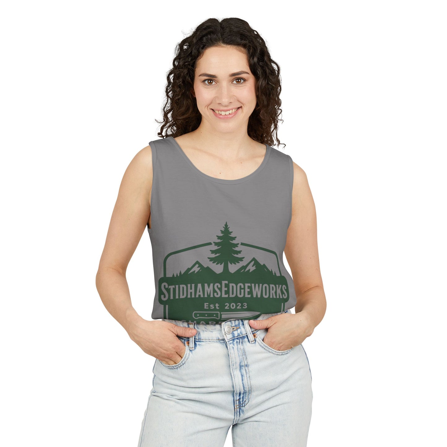 Custom Logo Tank Top for Outdoor Enthusiasts, Perfect for Hiking, Camping, or Casual Summer Wear, Gift for Dad, Sportswear