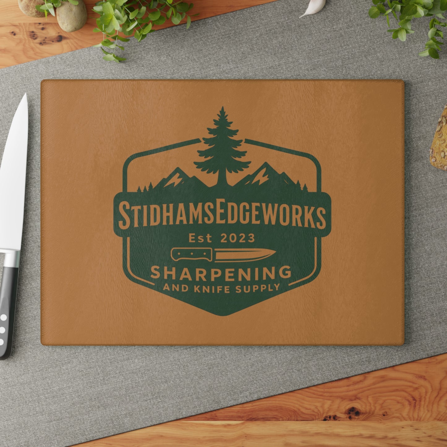 Personalized Glass Cutting Board with Custom Design, Kitchen Decor, Gift for Chefs, Wedding or Housewarming Present, Culinary Art