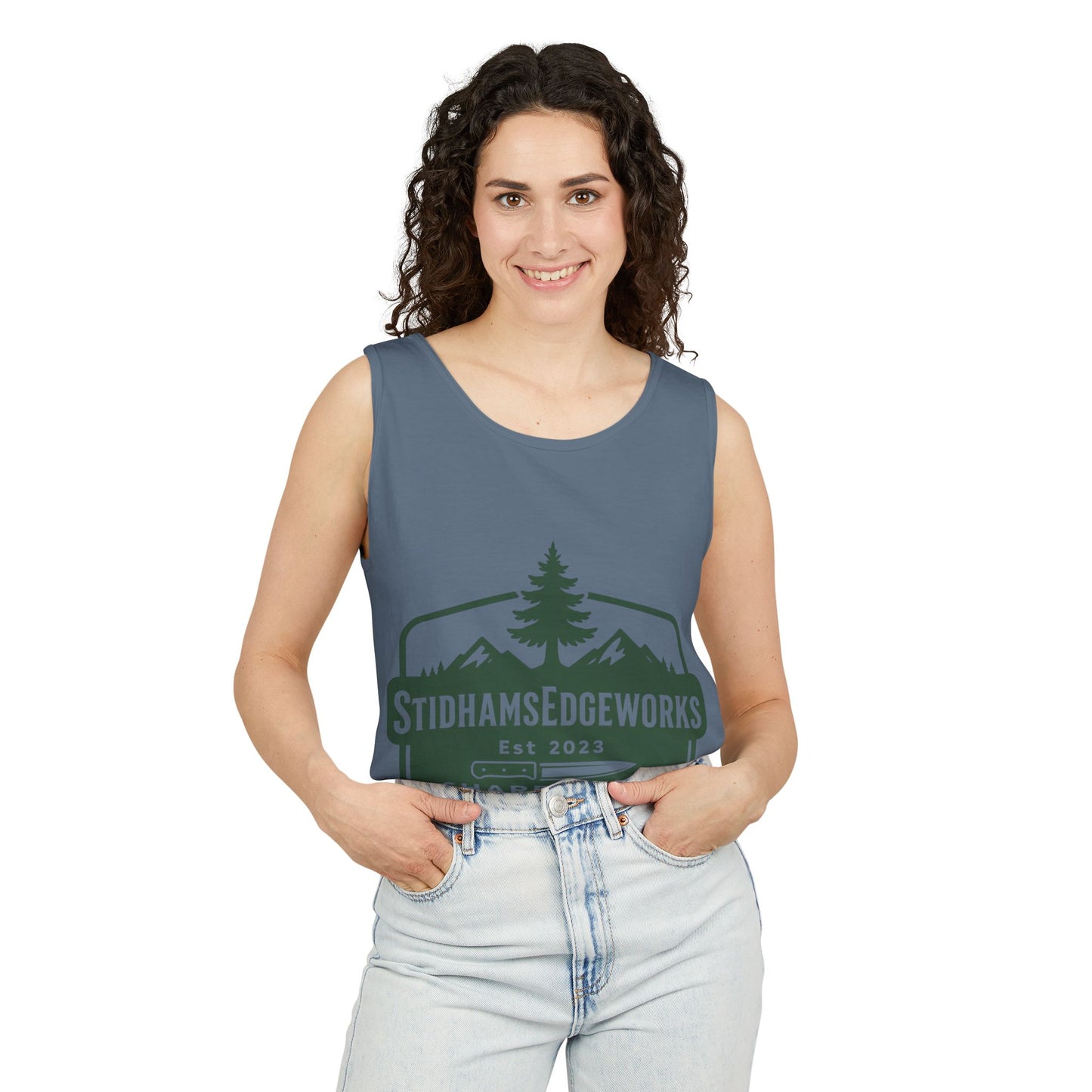 Custom Logo Tank Top for Outdoor Enthusiasts, Perfect for Hiking, Camping, or Casual Summer Wear, Gift for Dad, Sportswear