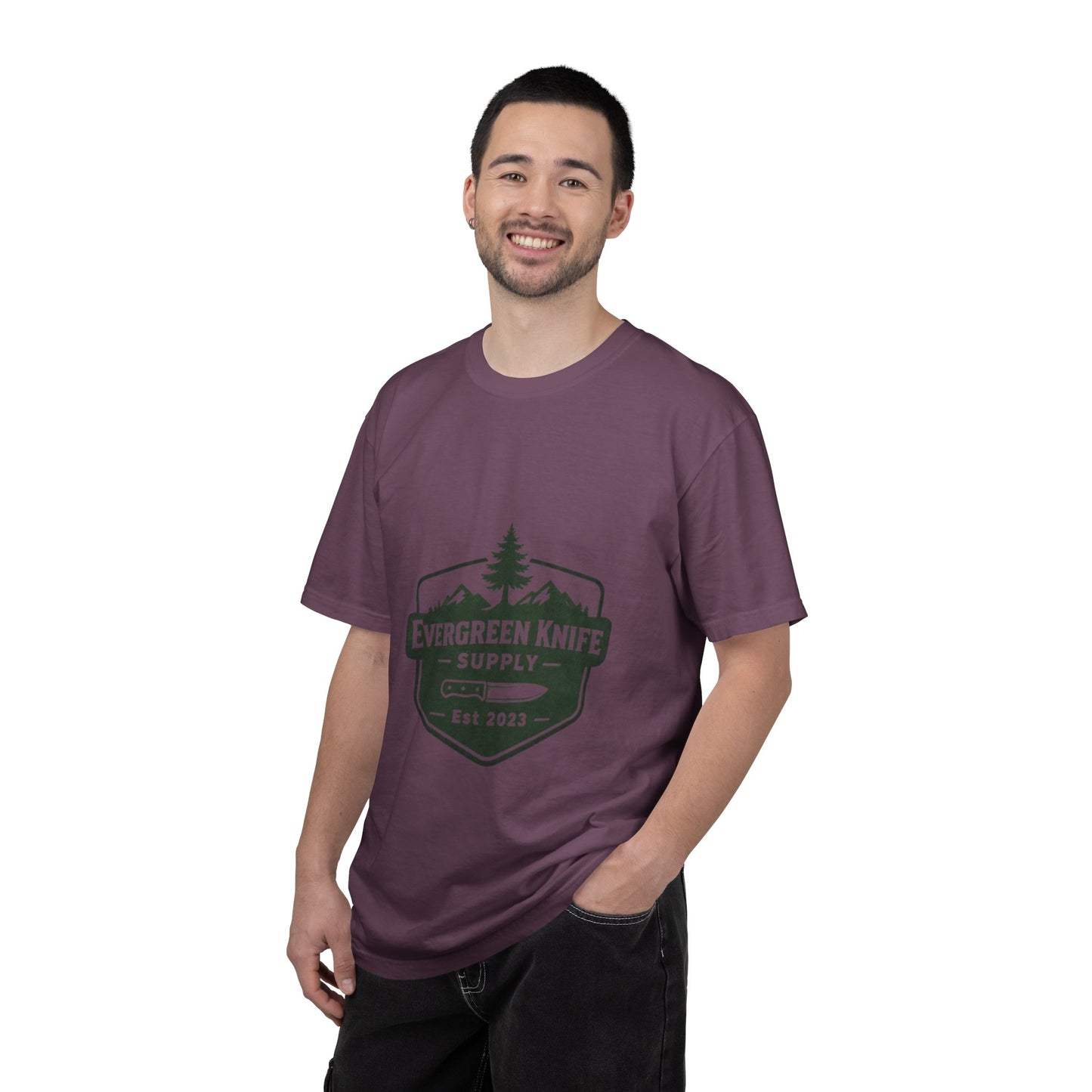 Evergreen Knife Supply T-Shirt — Outdoor Camping Logo Tee