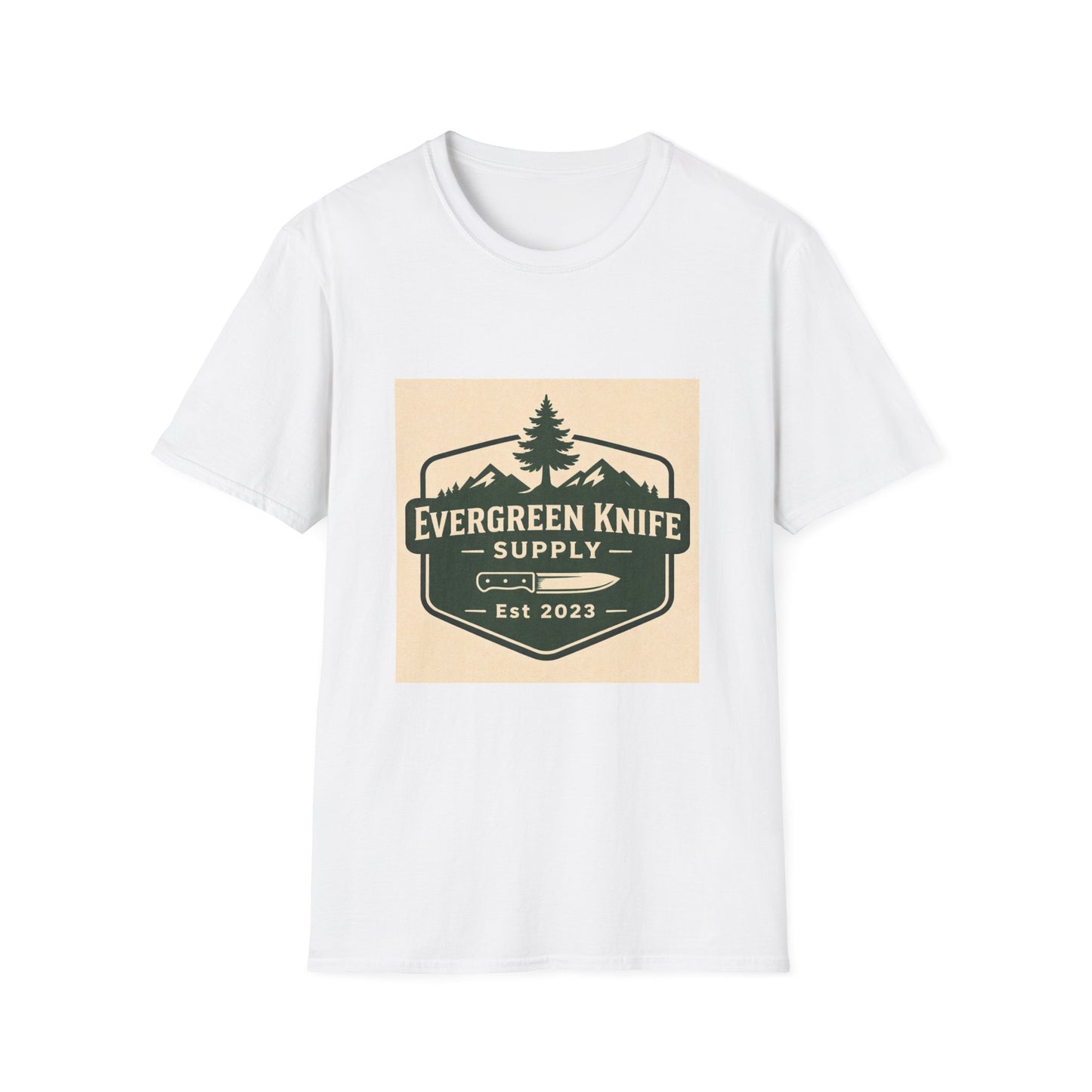 Evergreen Knife Supply Logo T-Shirt — Outdoor Camping Gear Tee