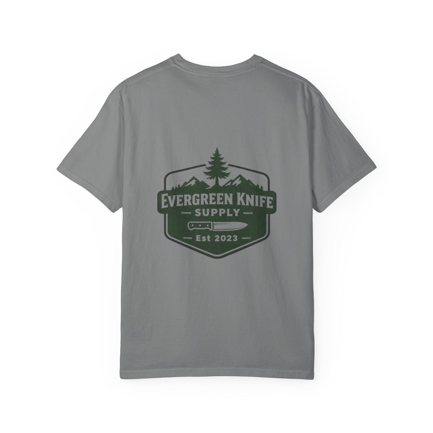 Evergreen Knife Supply T-Shirt — Outdoor Camping Logo Tee