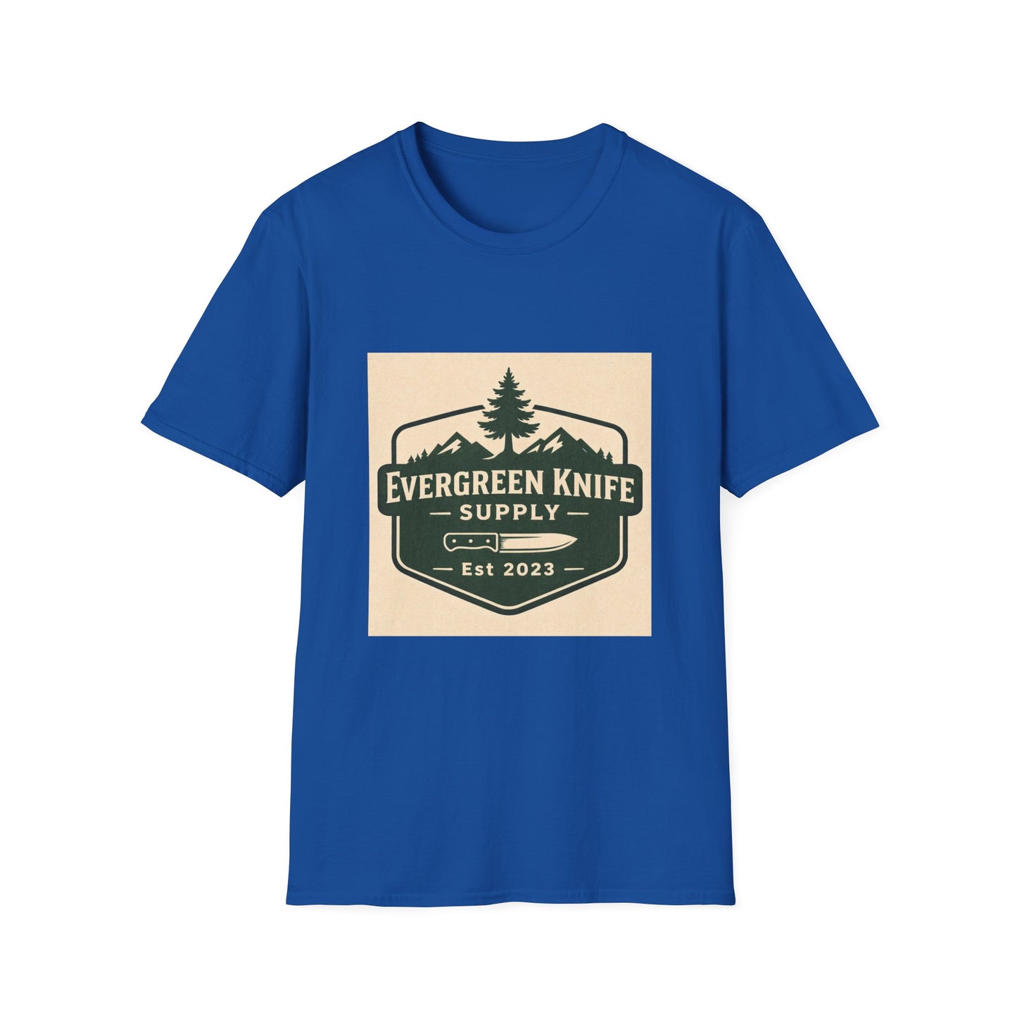 Evergreen Knife Supply Logo T-Shirt — Outdoor Camping Gear Tee