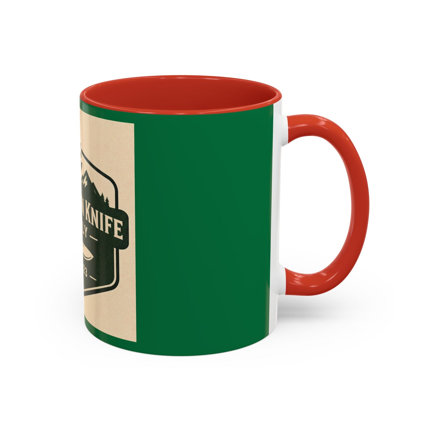 Evergreen Knife Supply Coffee Mug — Rustic Outdoor Camper 11/15oz Accent Mug