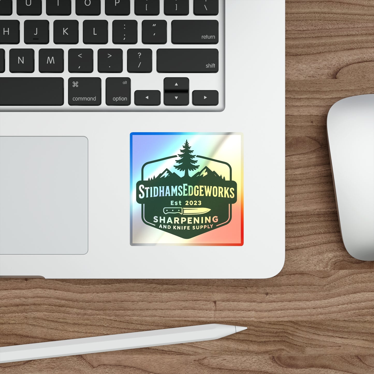 Holographic Outdoor Adventure Stickers | Perfect for Camping, Hiking Gear, Water Bottles, Surfboards, Outdoor Enthusiasts