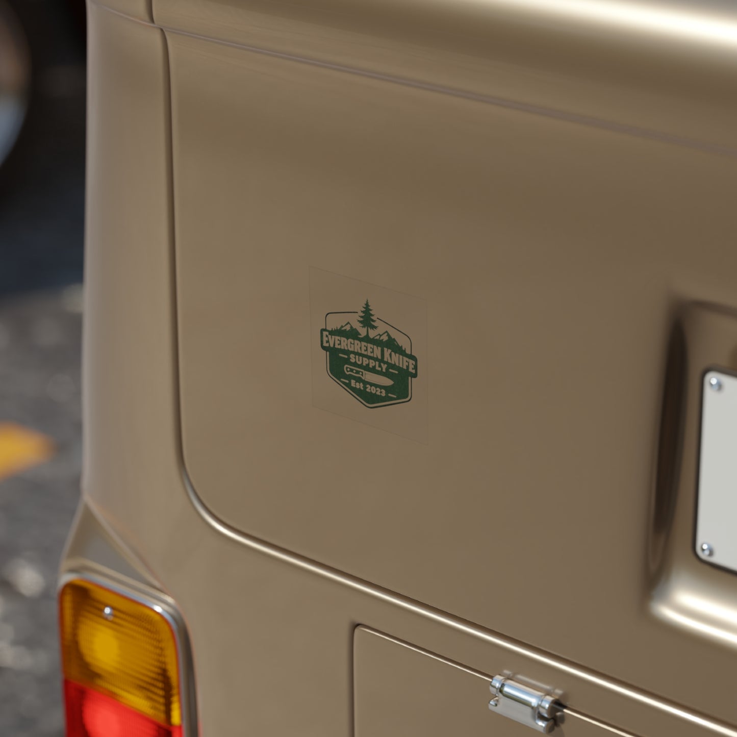 Transparent Outdoor Stickers, Square, 1pc