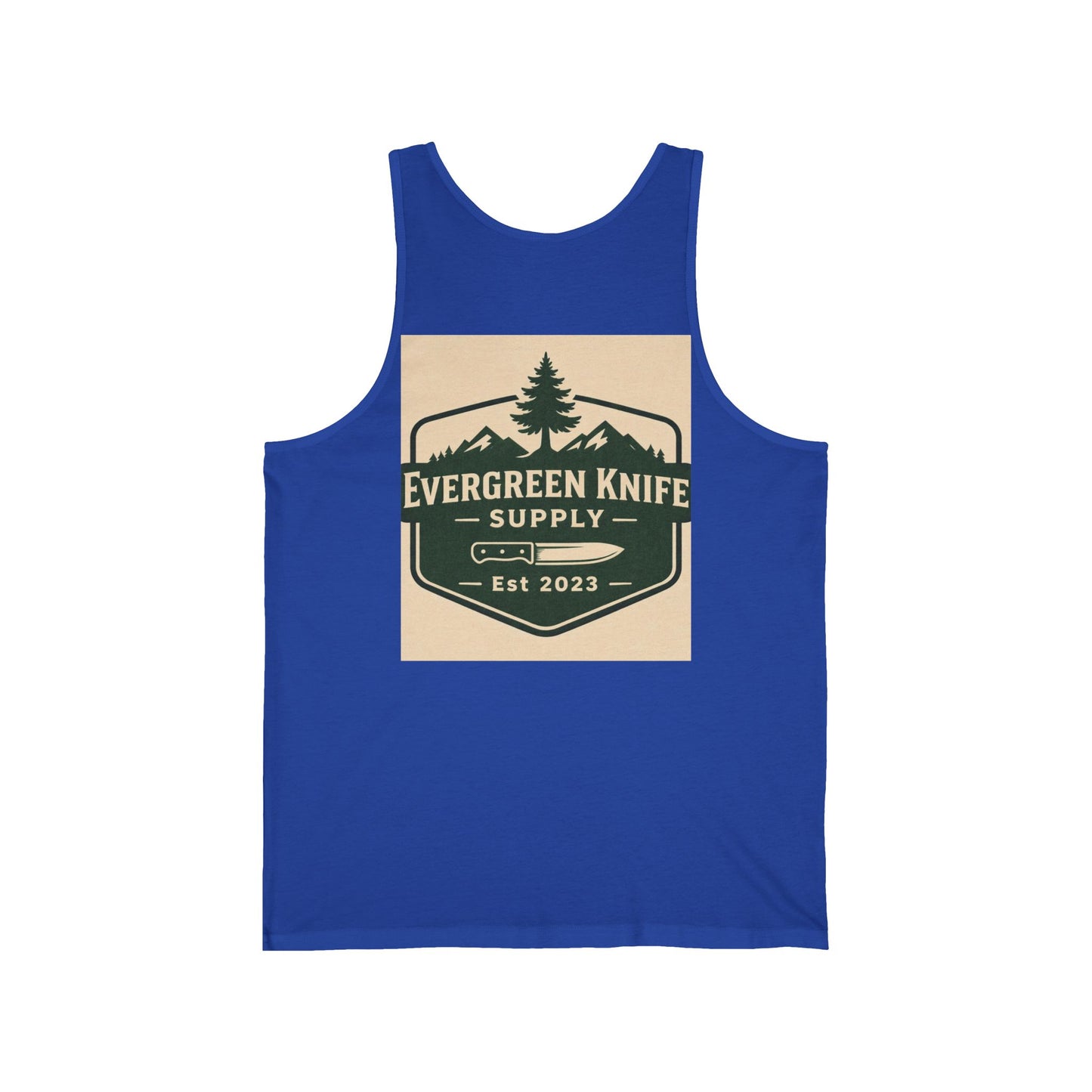 Evergreen Knife Supply Tank Top — Outdoor Camping Logo Vest