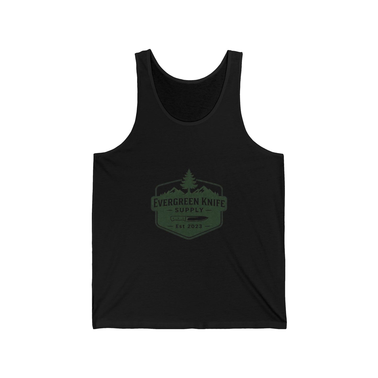 Evergreen Knife Supply Tank Top — Outdoor Camping Logo Vest