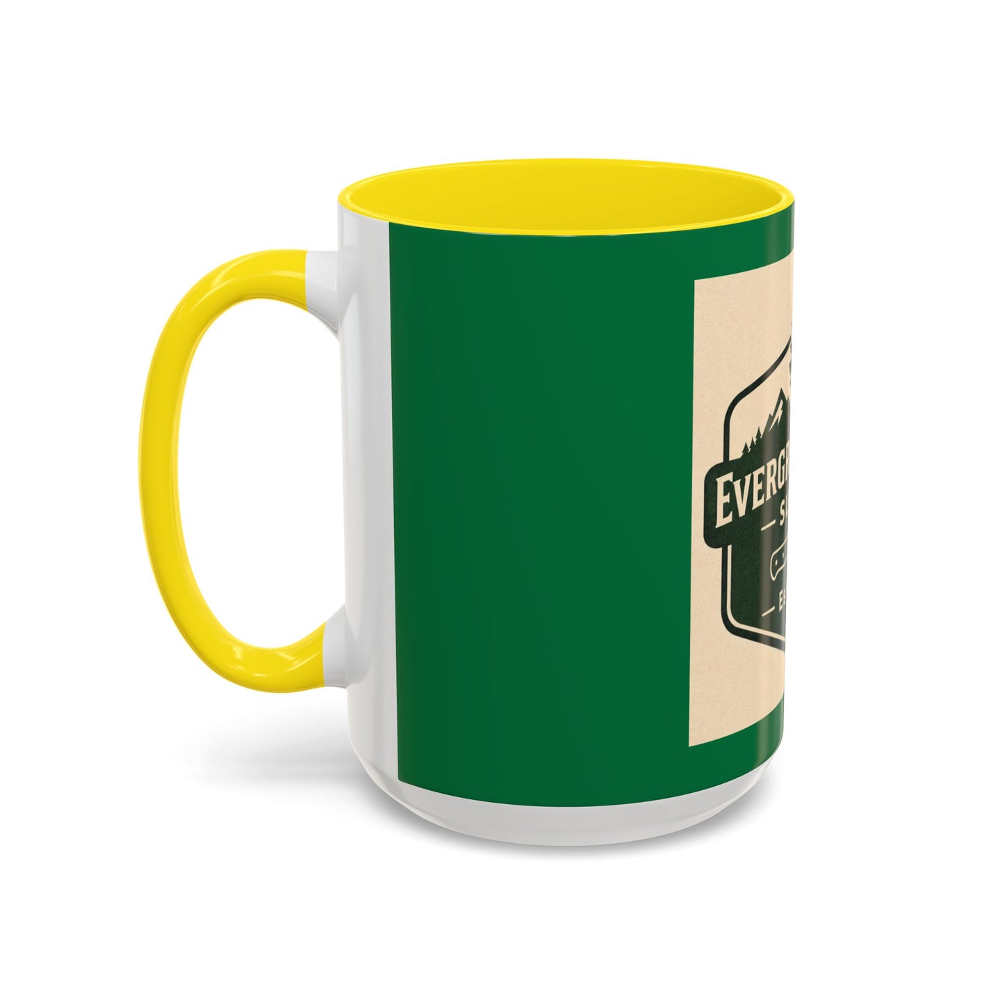 Evergreen Knife Supply Coffee Mug — Rustic Outdoor Camper 11/15oz Accent Mug