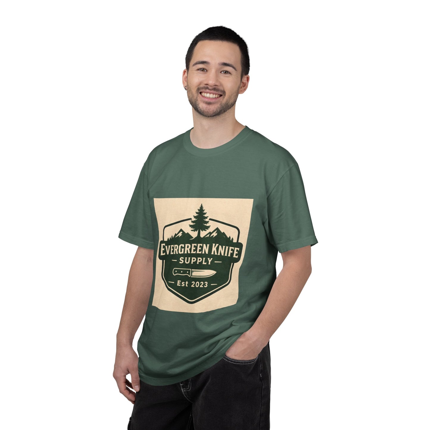 Evergreen Knife Supply T-Shirt — Outdoor Camping Logo Tee