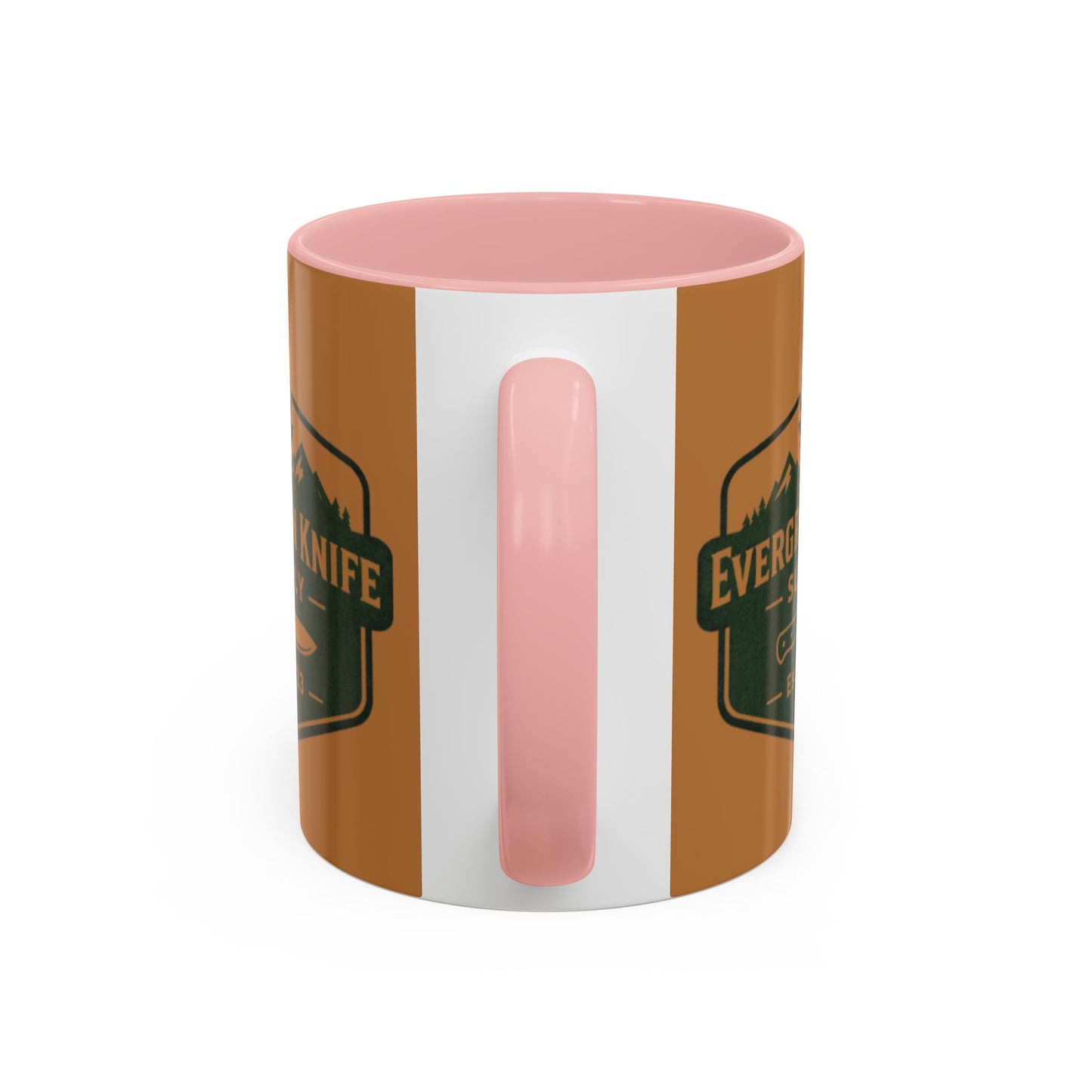 Evergreen Knife Supply Coffee Mug — Rustic Outdoor Logo Accent Mug