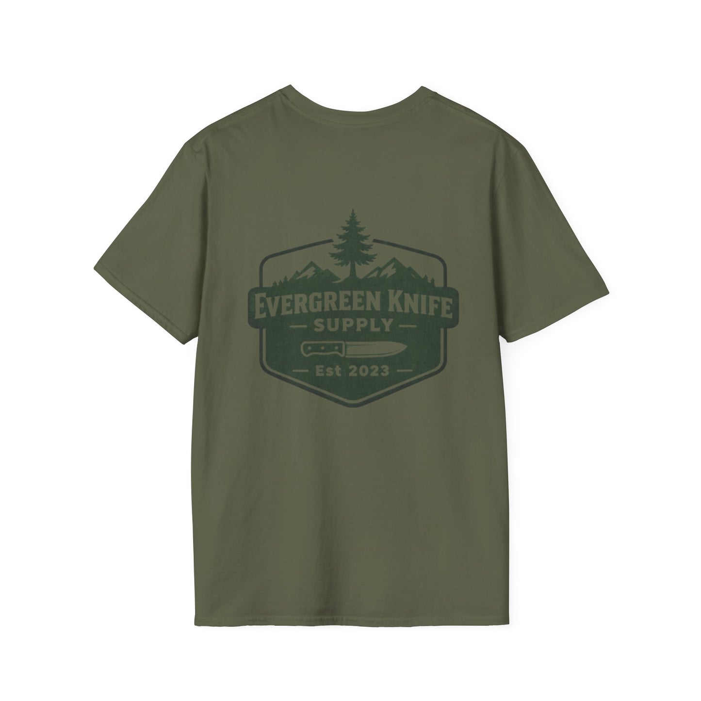 Evergreen Knife Supply Logo T-Shirt — Outdoor Camping Gear Tee