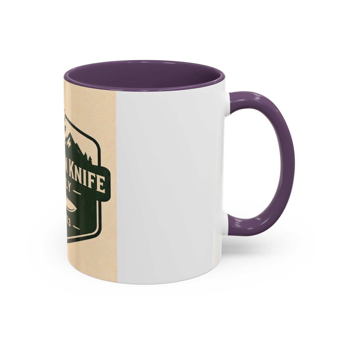 Evergreen Knife Supply Coffee Mug — Rustic Outdoor Logo Accent Mug