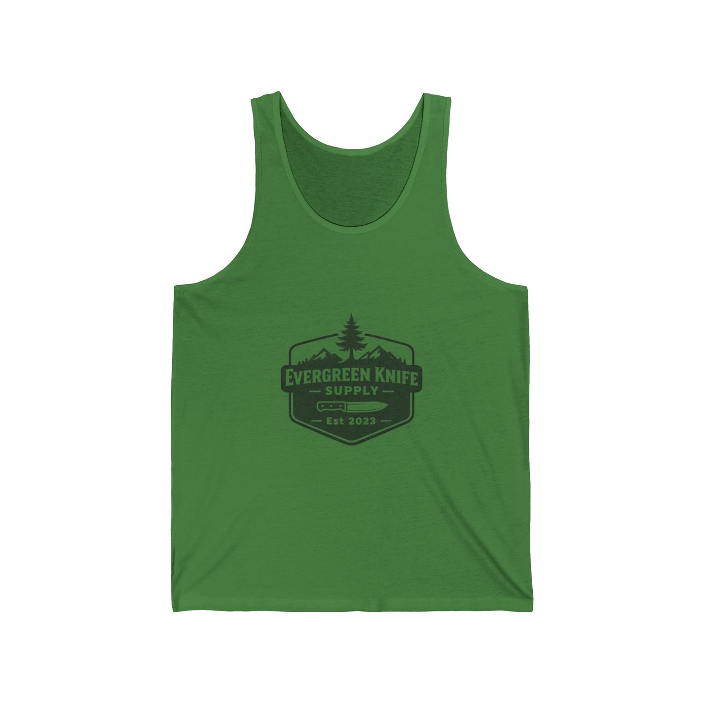 Evergreen Knife Supply Tank Top — Outdoor Camping Logo Vest