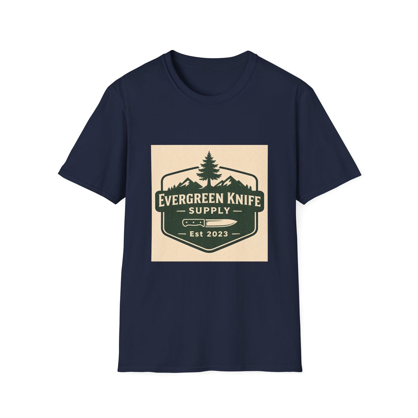 Evergreen Knife Supply Logo T-Shirt — Outdoor Camping Gear Tee