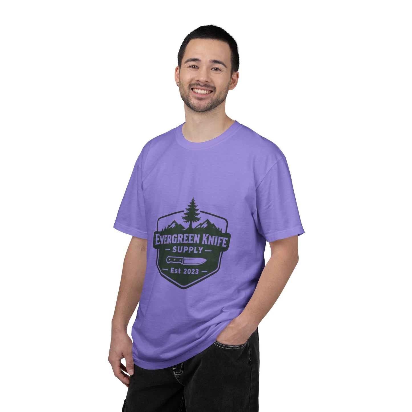 Evergreen Knife Supply T-Shirt — Outdoor Camping Logo Tee