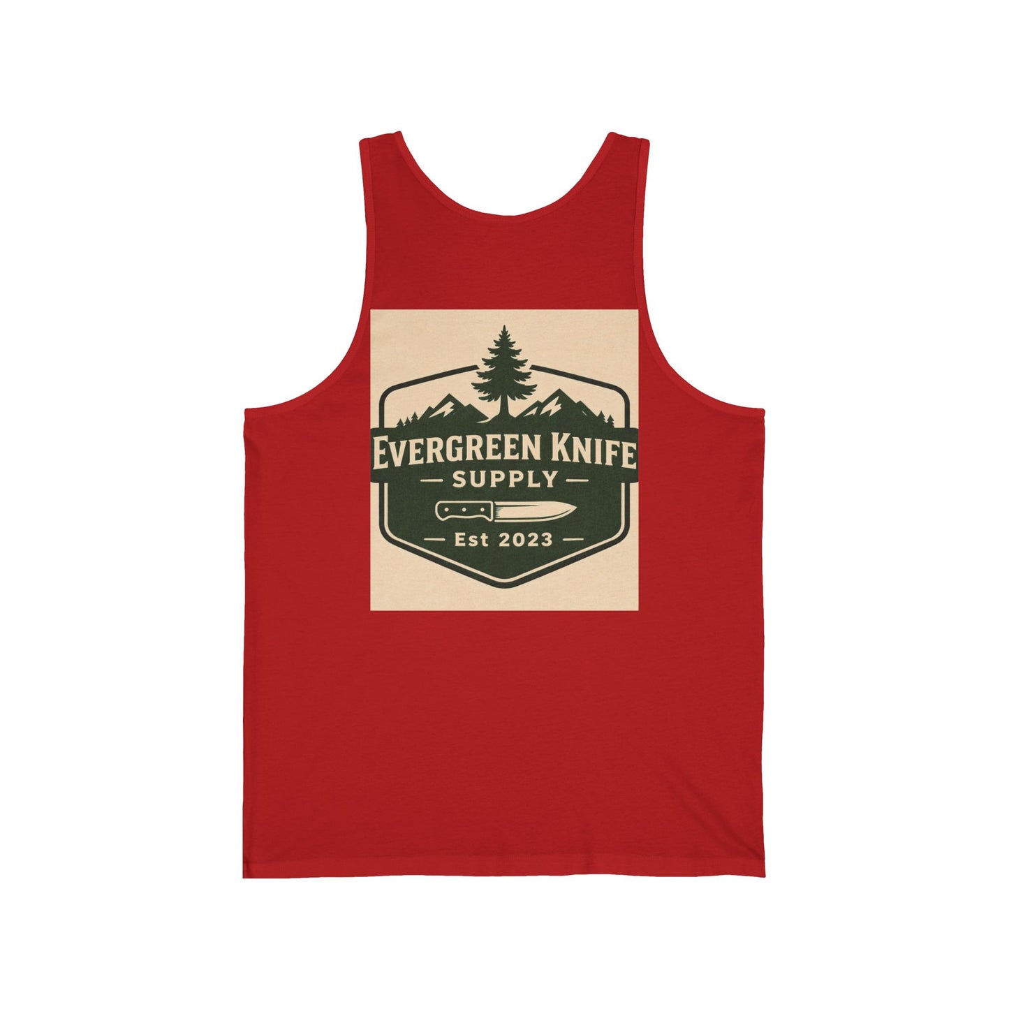Evergreen Knife Supply Tank Top — Outdoor Camping Logo Vest