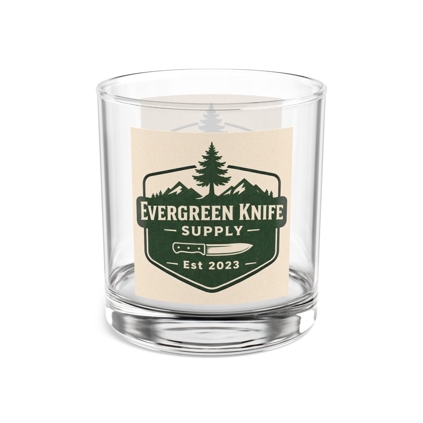 Rocks Glass — Evergreen Knife Supply 10oz Whiskey Glass