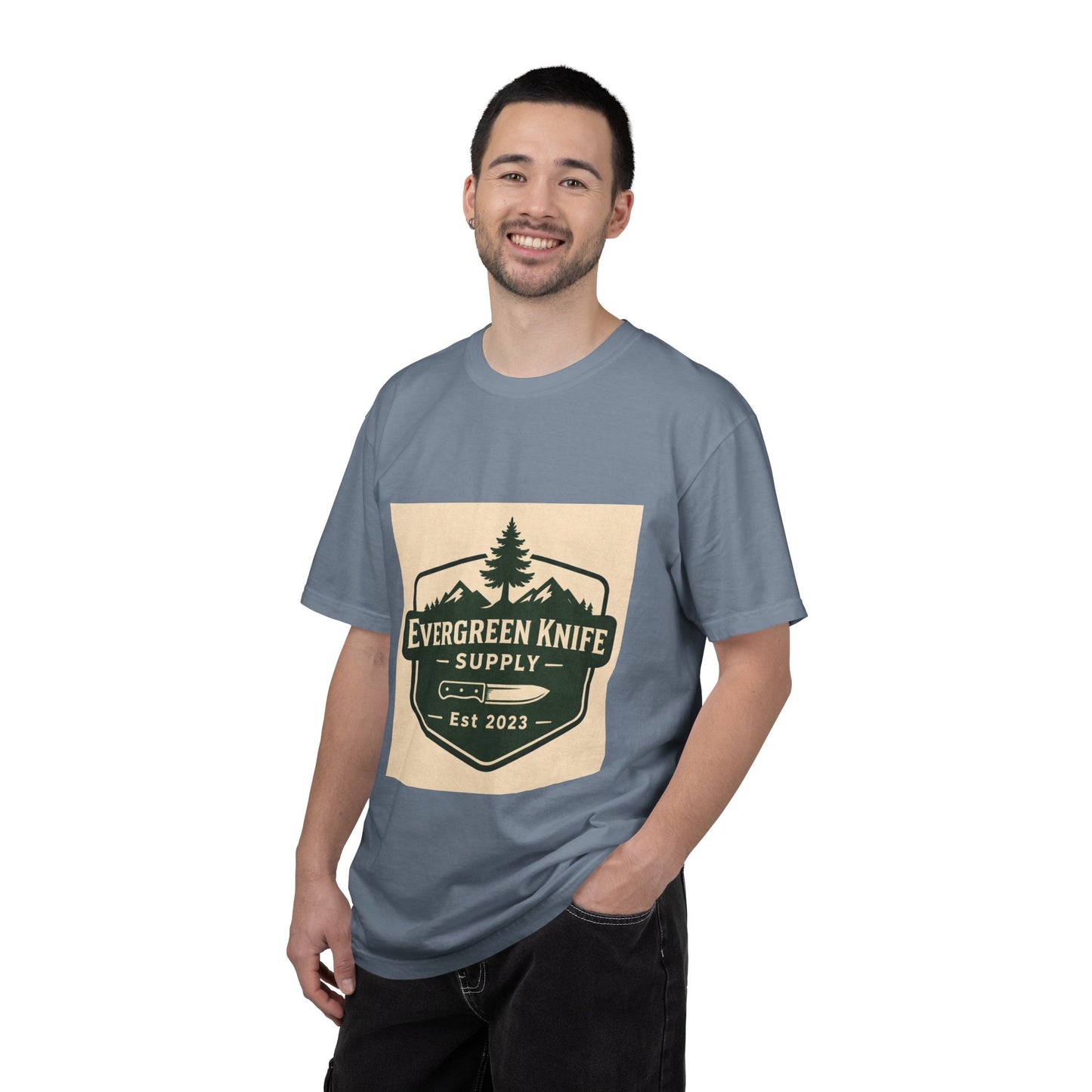Evergreen Knife Supply T-Shirt — Outdoor Camping Logo Tee