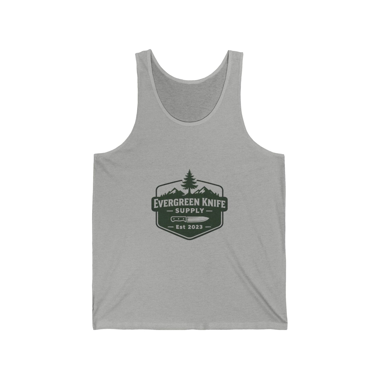 Evergreen Knife Supply Tank Top — Outdoor Camping Logo Vest