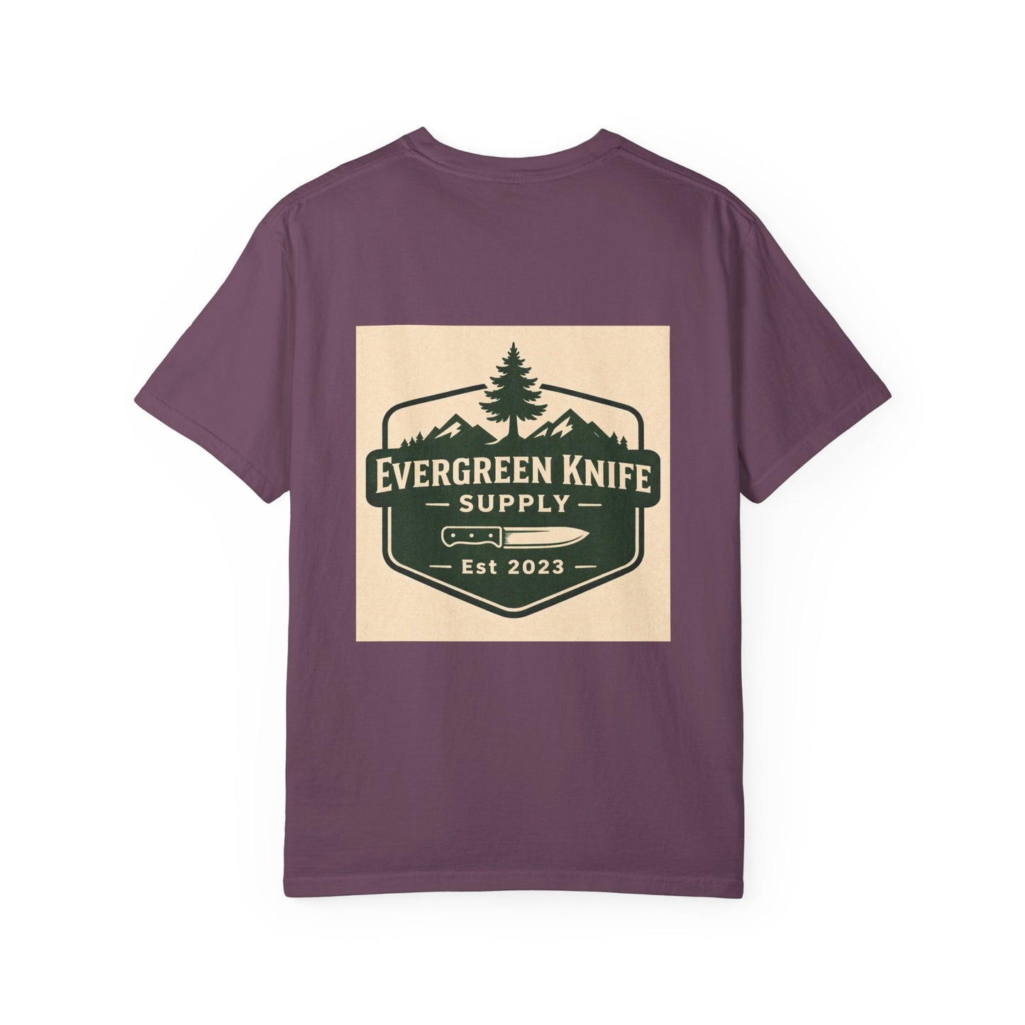Evergreen Knife Supply T-Shirt — Outdoor Camping Logo Tee