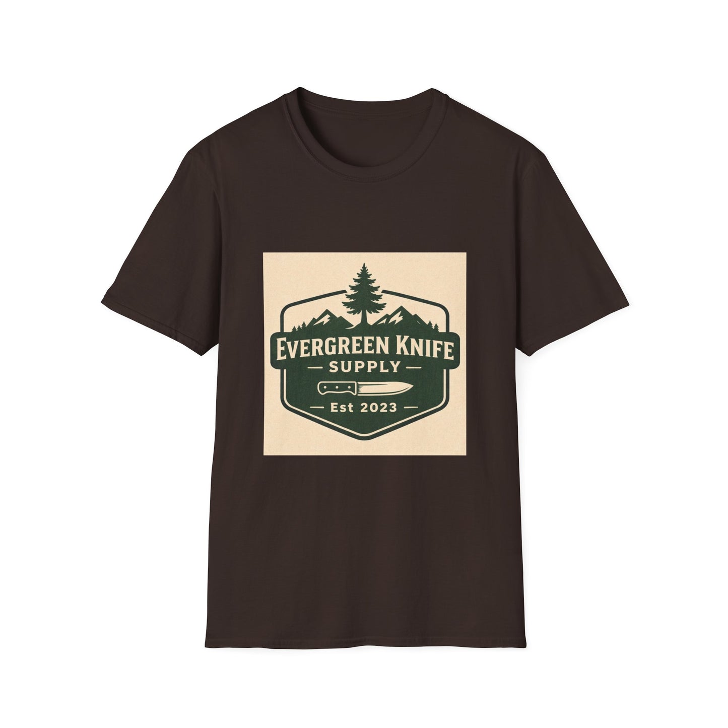 Evergreen Knife Supply Logo T-Shirt — Outdoor Camping Gear Tee