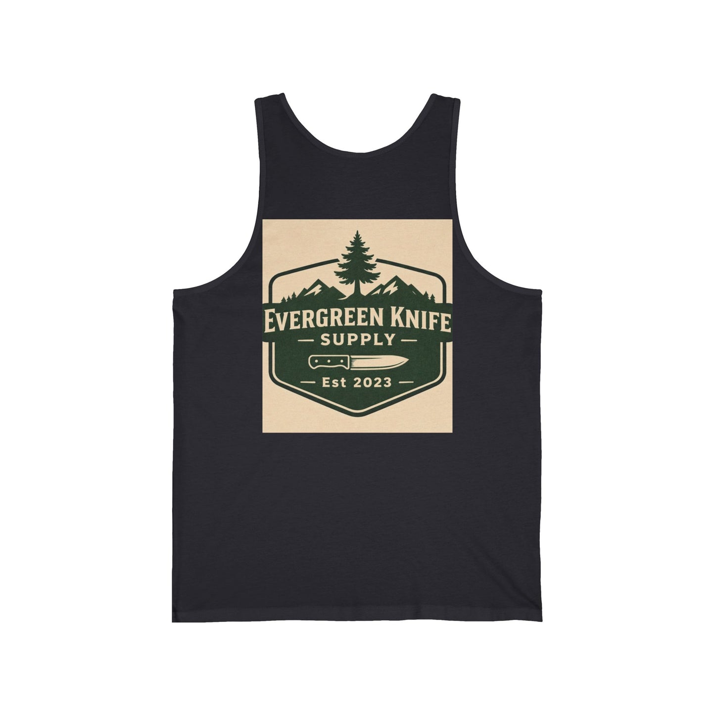 Evergreen Knife Supply Tank Top — Outdoor Camping Logo Vest