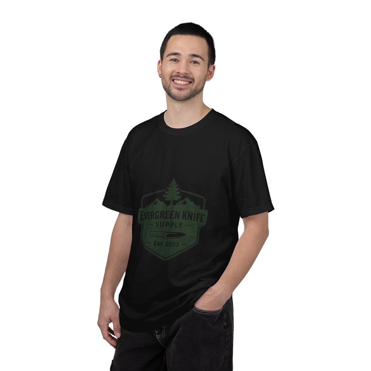 Evergreen Knife Supply T-Shirt — Outdoor Camping Logo Tee