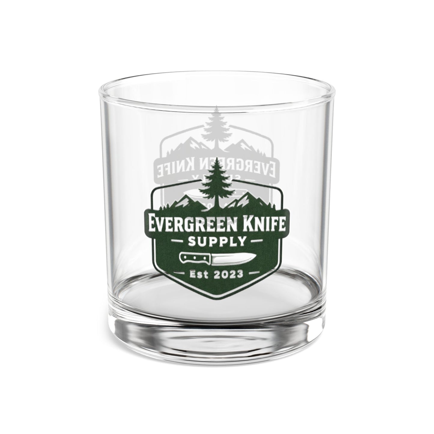 Rocks Glass — Evergreen Knife Supply 10oz Whiskey Glass
