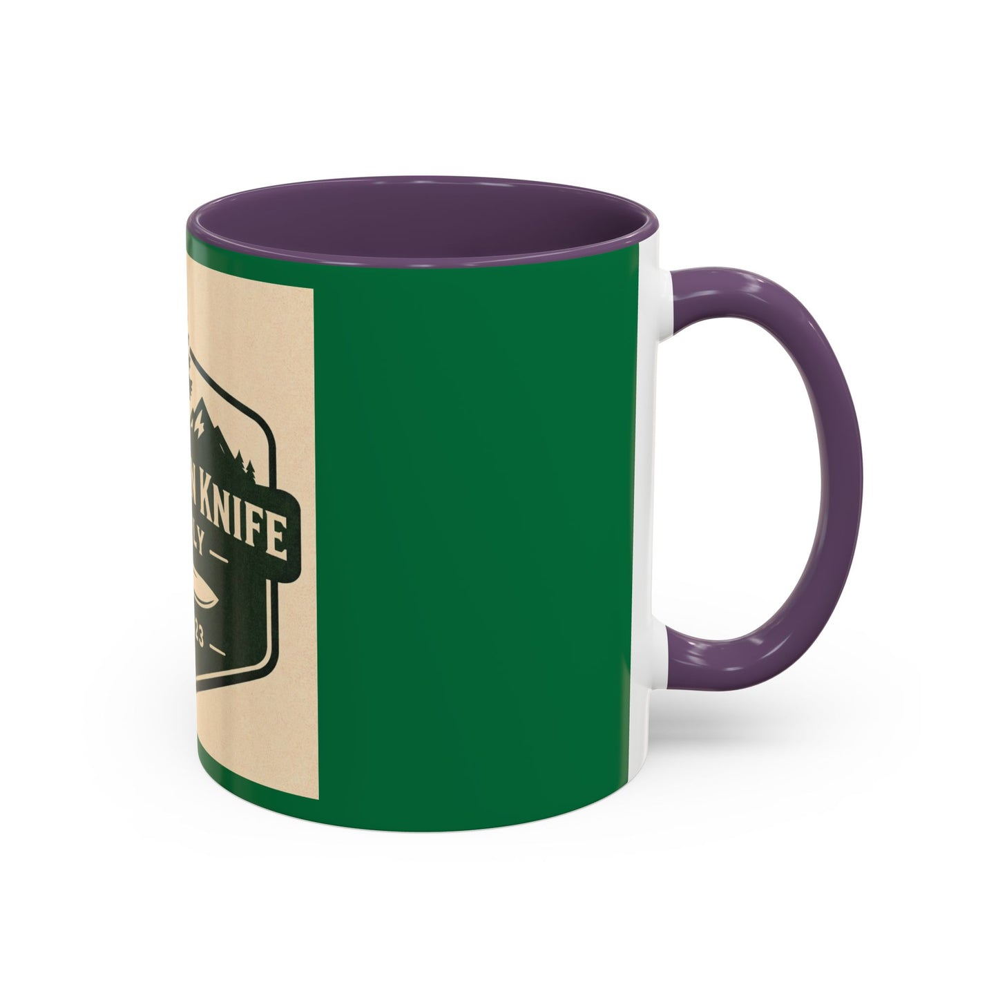 Evergreen Knife Supply Coffee Mug — Rustic Outdoor Camper 11/15oz Accent Mug