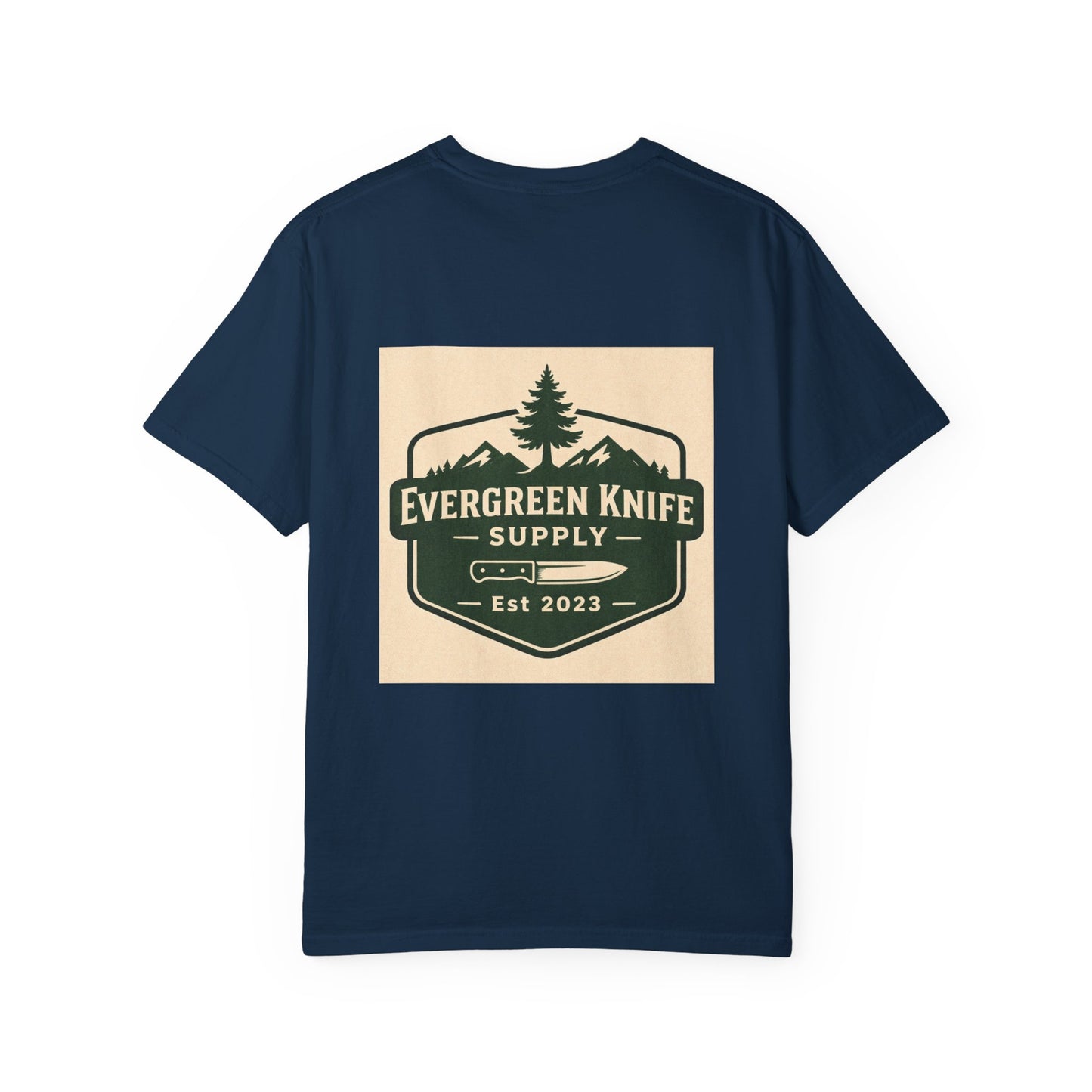 Evergreen Knife Supply T-Shirt — Outdoor Camping Logo Tee