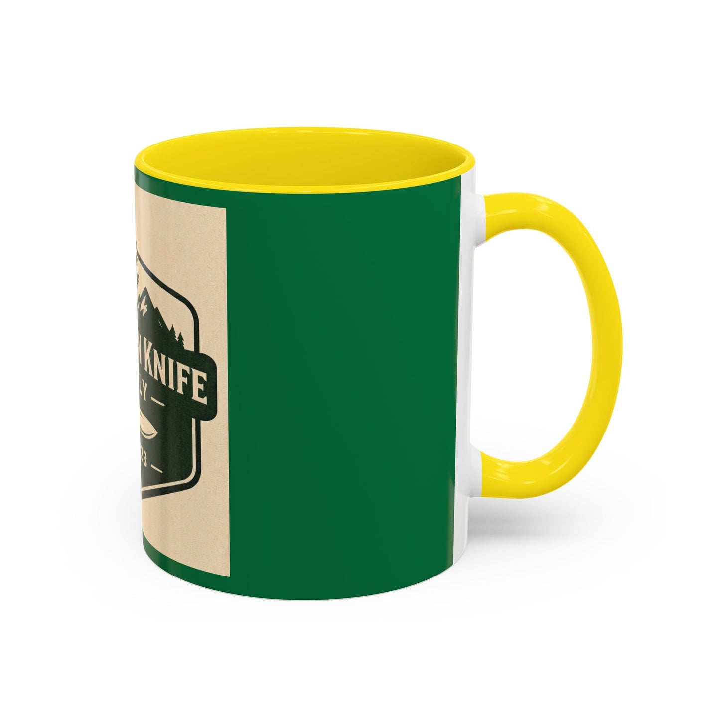Evergreen Knife Supply Coffee Mug — Rustic Outdoor Camper 11/15oz Accent Mug