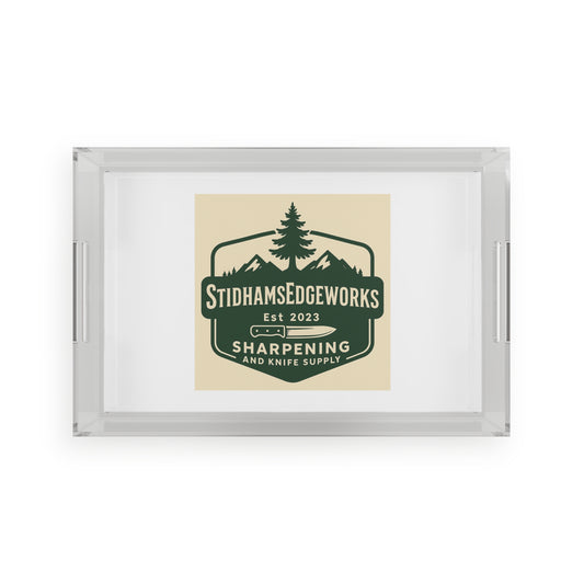 Rustic Acrylic Serving Tray for Entertaining, Kitchen Decor, Wedding Gifts, Home Organization, Personalized Gift