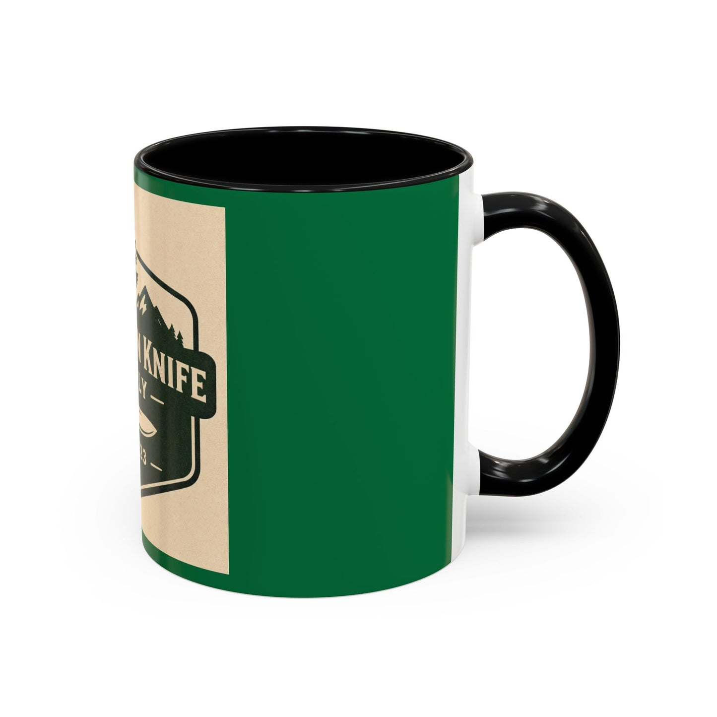 Evergreen Knife Supply Coffee Mug — Rustic Outdoor Camper 11/15oz Accent Mug