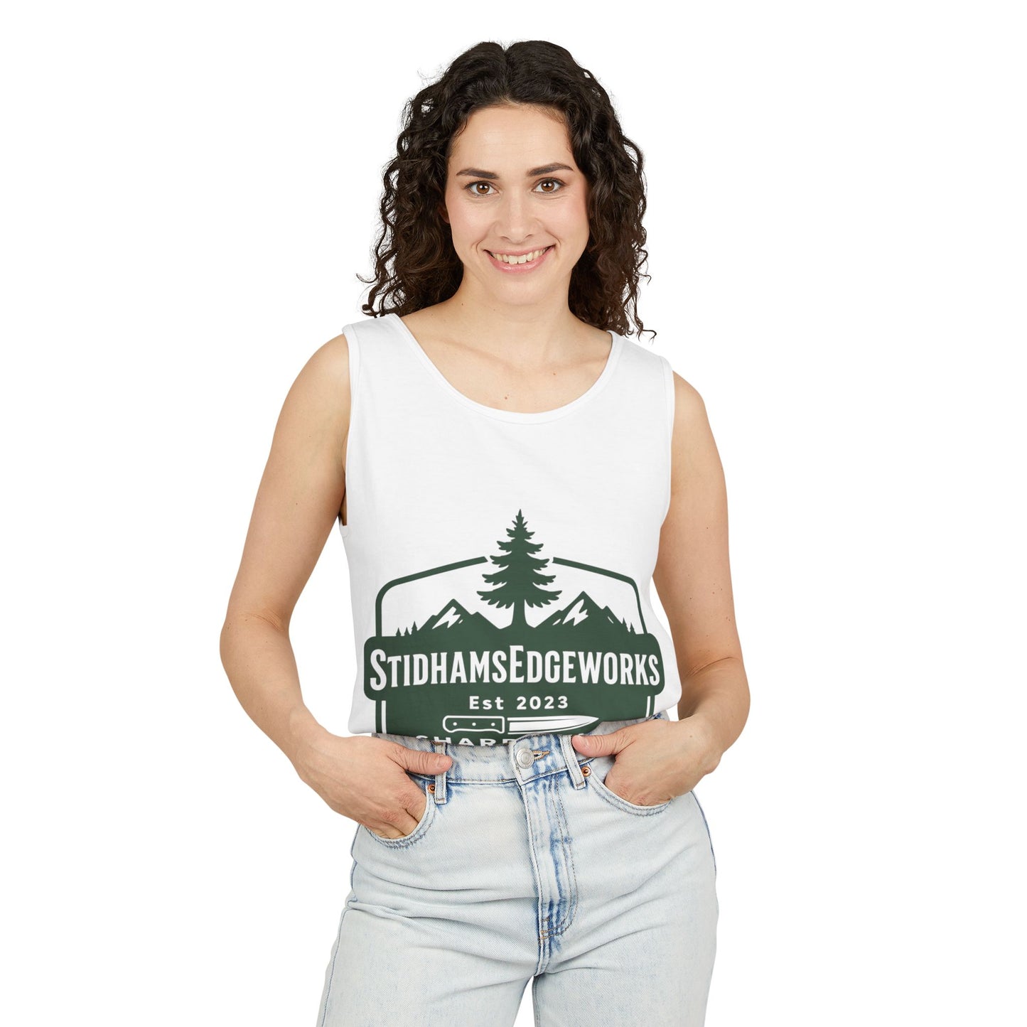 Custom Logo Tank Top for Outdoor Enthusiasts, Perfect for Hiking, Camping, or Casual Summer Wear, Gift for Dad, Sportswear